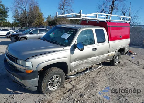2001 Chevrolet Silverado 2500Hd Lt из США, поврежденный, VIN 1GCHK29U91E204072